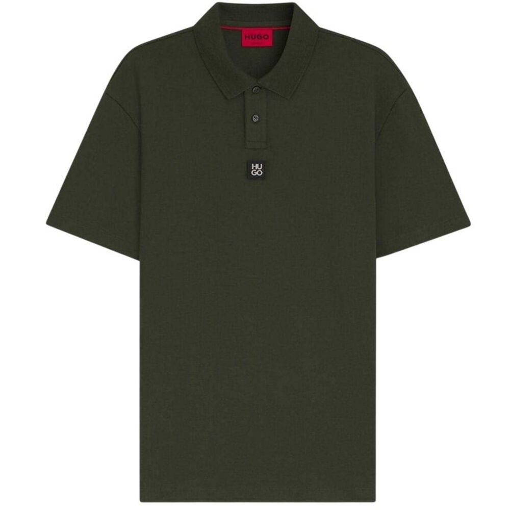 Hugo Mens Deabono Logo Polo Shirt / Dark Green